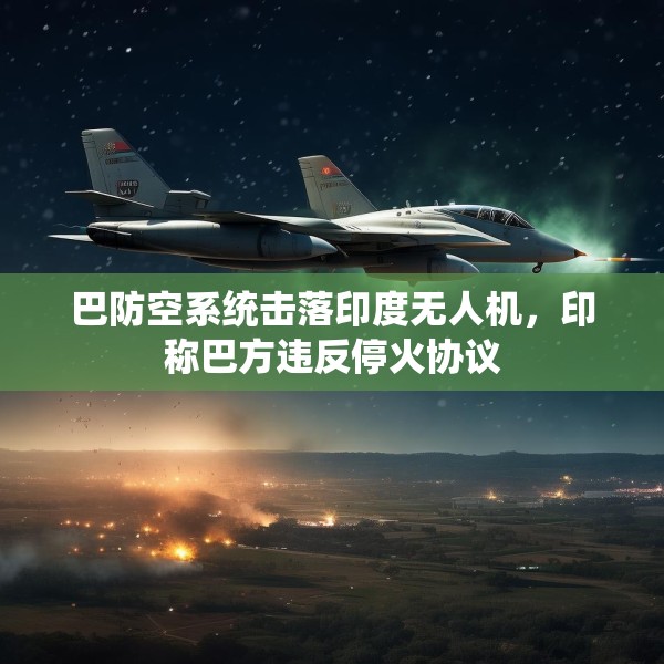 巴防空系统击落印度无人机，印称巴方违反停火协议