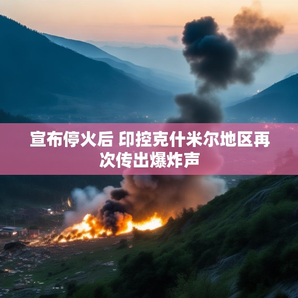 宣布停火后 印控克什米尔地区再次传出爆炸声