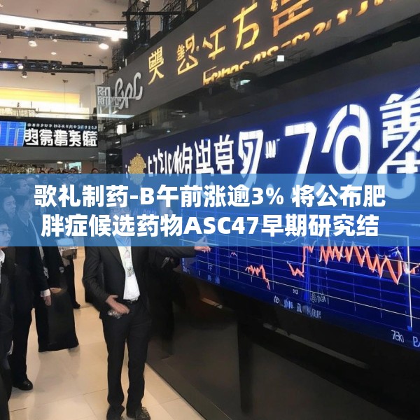 歌礼制药-B午前涨逾3% 将公布肥胖症候选药物ASC47早期研究结果