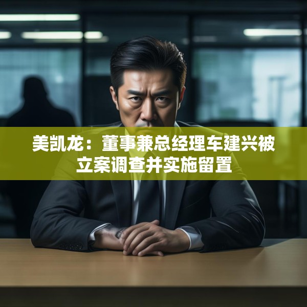 美凯龙：董事兼总经理车建兴被立案调查并实施留置