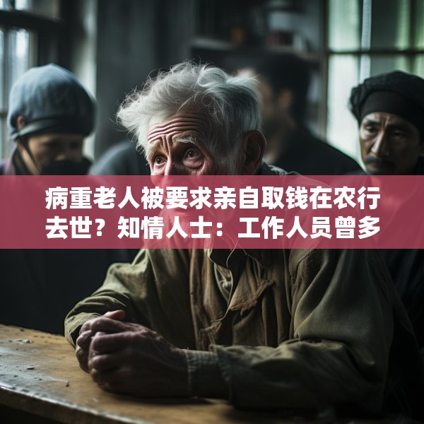 病重老人被要求亲自取钱在农行去世？知情人士：工作人员曾多次劝说家属带老人回去休息