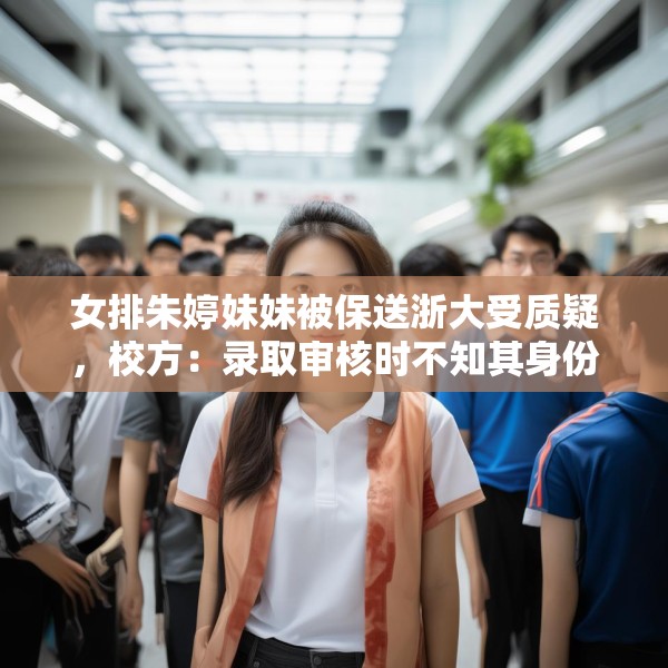 女排朱婷妹妹被保送浙大受质疑，校方：录取审核时不知其身份