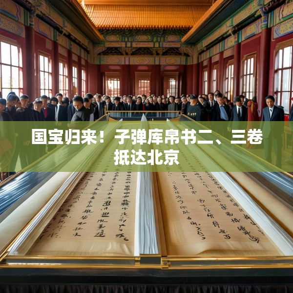 国宝归来！子弹库帛书二、三卷抵达北京