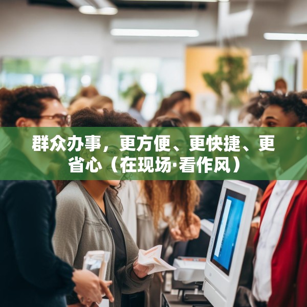 群众办事，更方便、更快捷、更省心（在现场·看作风）