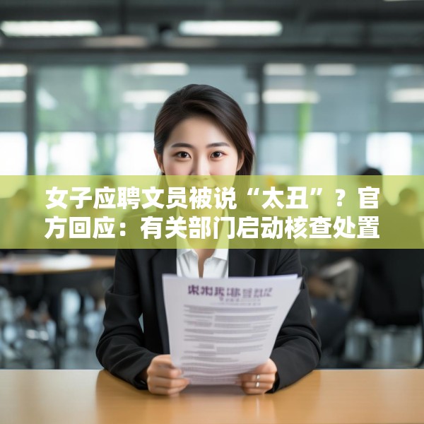 女子应聘文员被说“太丑”？官方回应：有关部门启动核查处置