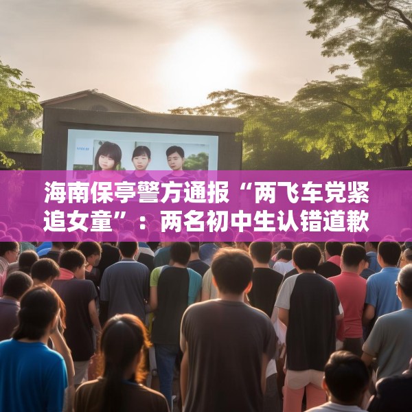 海南保亭警方通报“两飞车党紧追女童”：两名初中生认错道歉