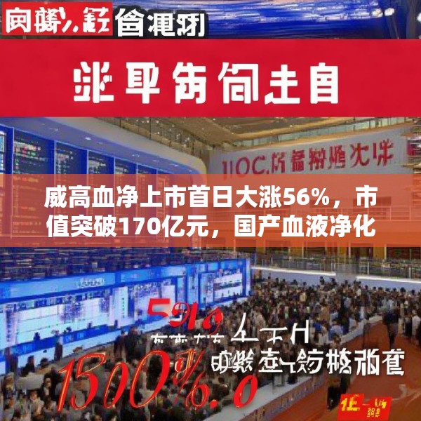 威高血净上市首日大涨56%，市值突破170亿元，国产血液净化龙头受热捧