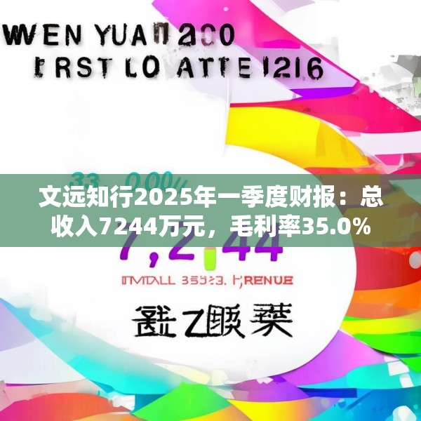 文远知行2025年一季度财报：总收入7244万元，毛利率35.0%
