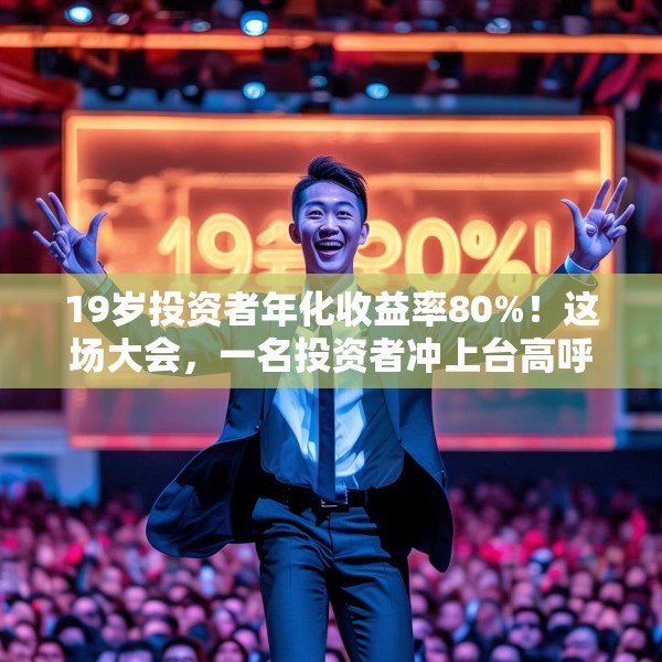 19岁投资者年化收益率80%！这场大会，一名投资者冲上台高呼“我一定会成功的”！