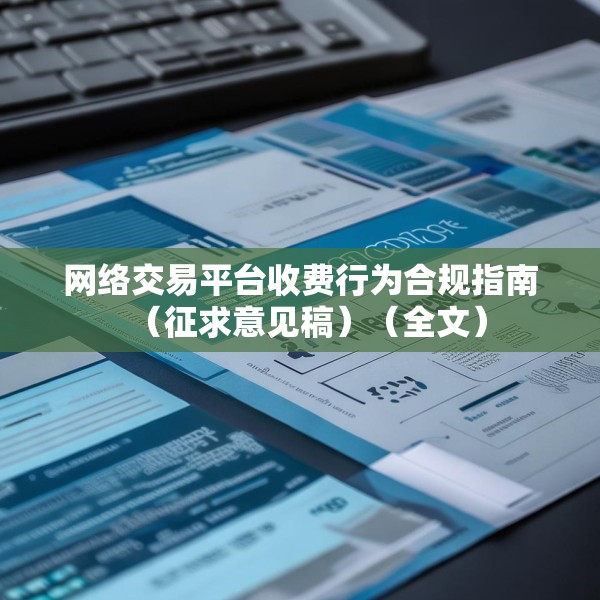 网络交易平台收费行为合规指南（征求意见稿）（全文）