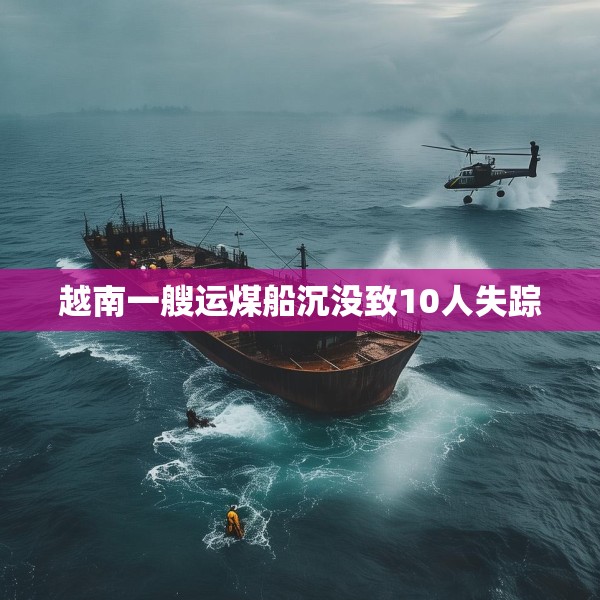 越南一艘运煤船沉没致10人失踪