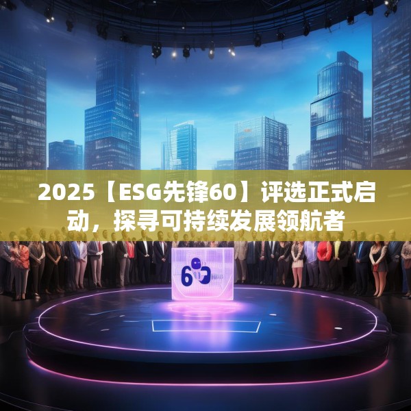2025【ESG先锋60】评选正式启动，探寻可持续发展领航者