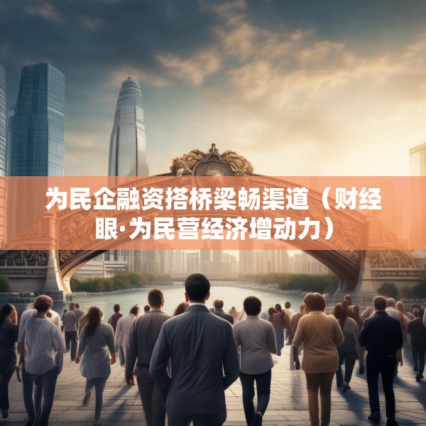 为民企融资搭桥梁畅渠道（财经眼·为民营经济增动力）
