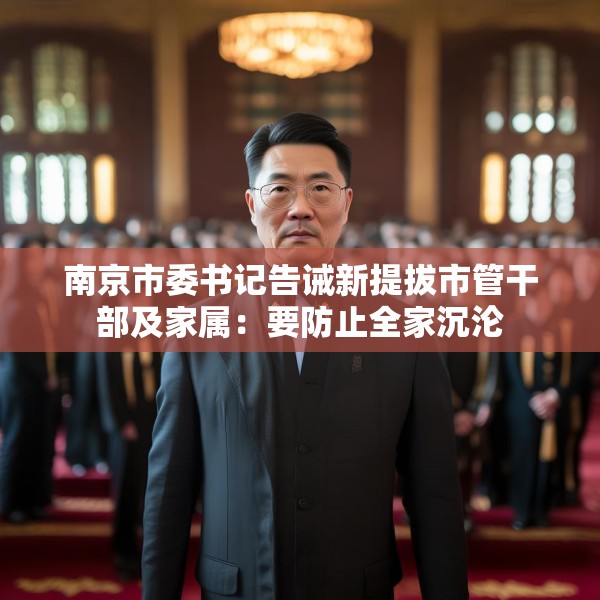 南京市委书记告诫新提拔市管干部及家属：要防止全家沉沦