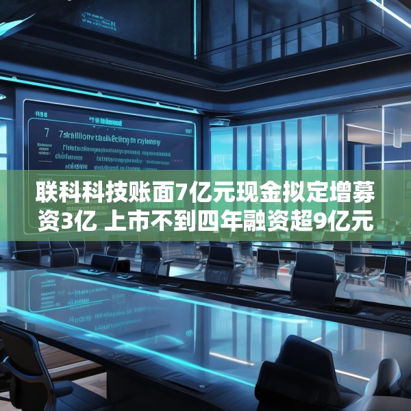 联科科技账面7亿元现金拟定增募资3亿 上市不到四年融资超9亿元