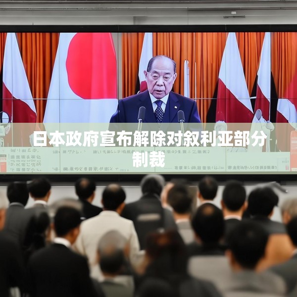 日本政府宣布解除对叙利亚部分制裁