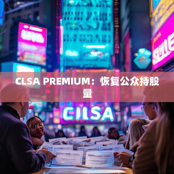 CLSA PREMIUM：恢复公众持股量