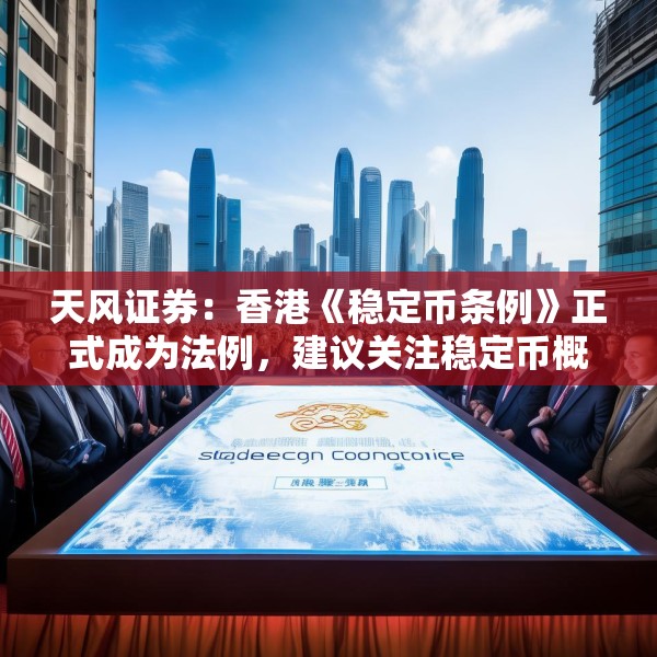 天风证券：香港《稳定币条例》正式成为法例，建议关注稳定币概念相关标的