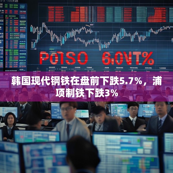 韩国现代钢铁在盘前下跌5.7%，浦项制铁下跌3%