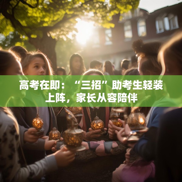 高考在即：“三招”助考生轻装上阵，家长从容陪伴