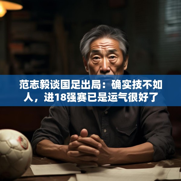 范志毅谈国足出局：确实技不如人，进18强赛已是运气很好了