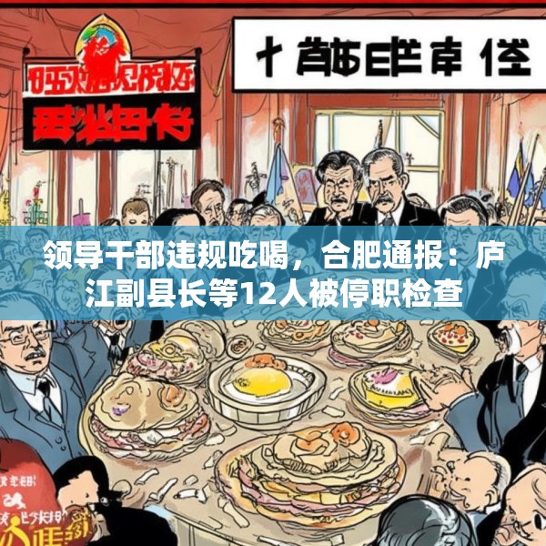 领导干部违规吃喝，合肥通报：庐江副县长等12人被停职检查
