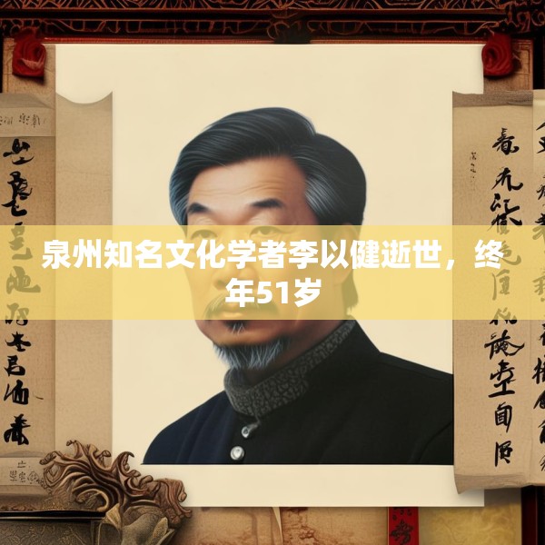 泉州知名文化学者李以健逝世，终年51岁