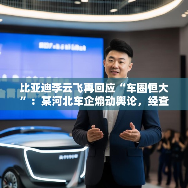 比亚迪李云飞再回应“车圈恒大”：某河北车企煽动舆论，经查没有问题