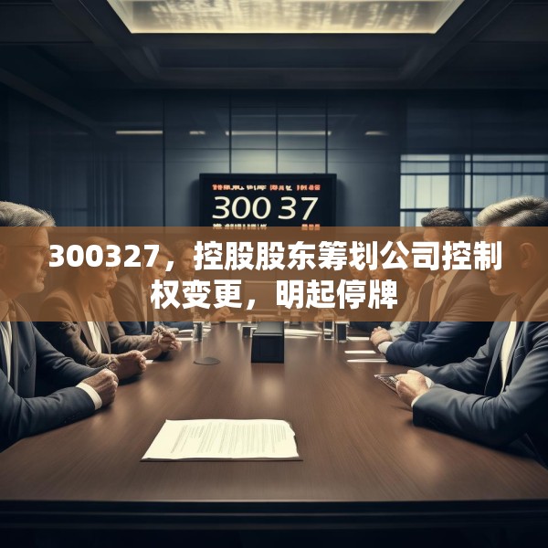 300327，控股股东筹划公司控制权变更，明起停牌