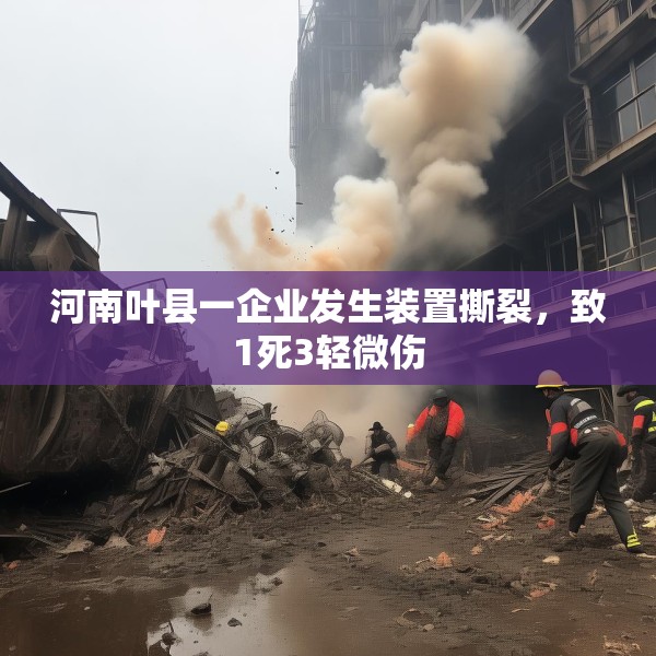 河南叶县一企业发生装置撕裂，致1死3轻微伤