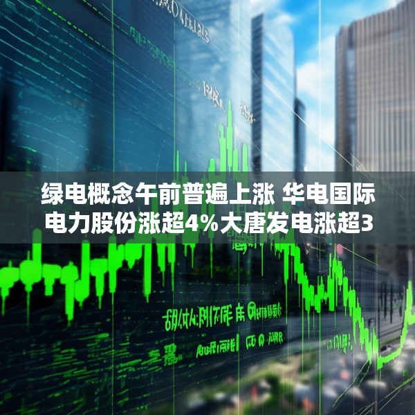 绿电概念午前普遍上涨 华电国际电力股份涨超4%大唐发电涨超3%