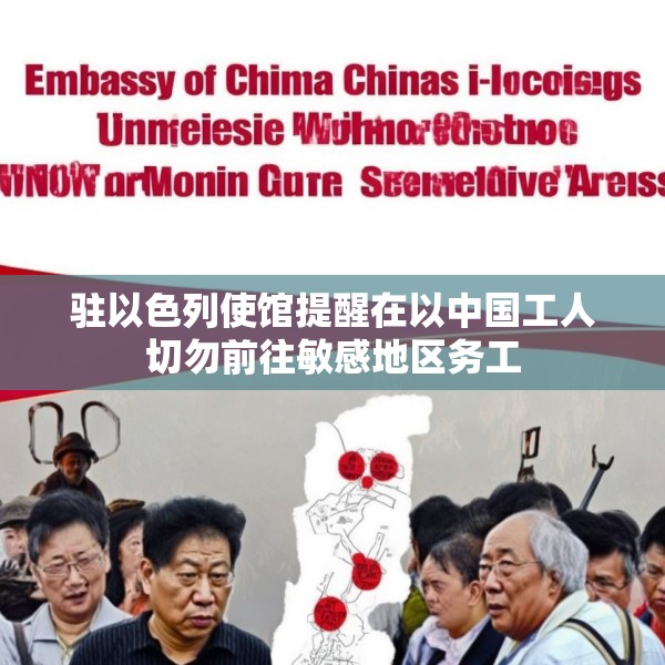 驻以色列使馆提醒在以中国工人切勿前往敏感地区务工
