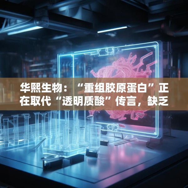 华熙生物：“重组胶原蛋白”正在取代“透明质酸”传言，缺乏真实数据支持