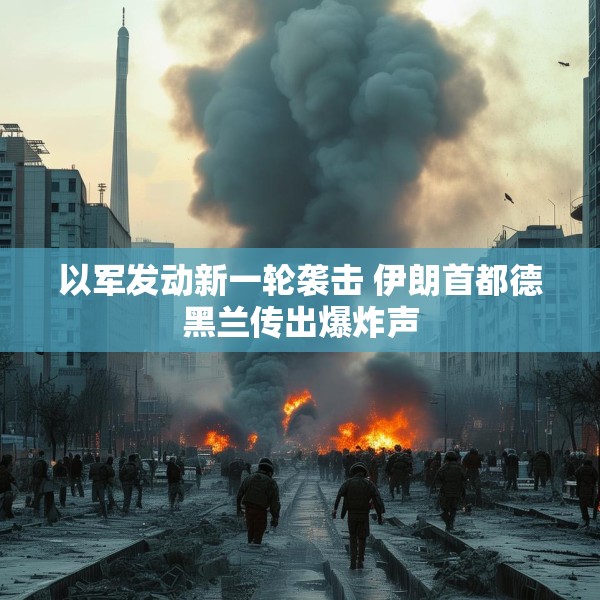 以军发动新一轮袭击 伊朗首都德黑兰传出爆炸声