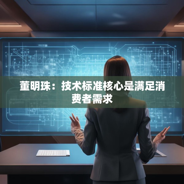 董明珠：技术标准核心是满足消费者需求