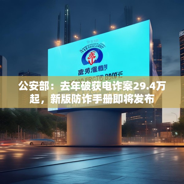 公安部：去年破获电诈案29.4万起，新版防诈手册即将发布