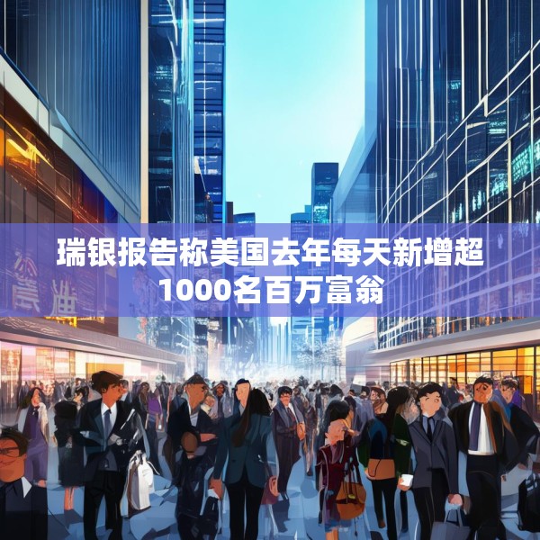 瑞银报告称美国去年每天新增超1000名百万富翁
