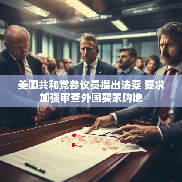 美国共和党参议员提出法案 要求加强审查外国买家购地