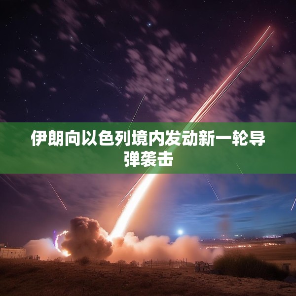 伊朗向以色列境内发动新一轮导弹袭击