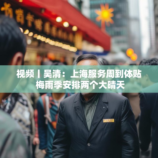 视频丨吴清：上海服务周到体贴 梅雨季安排两个大晴天
