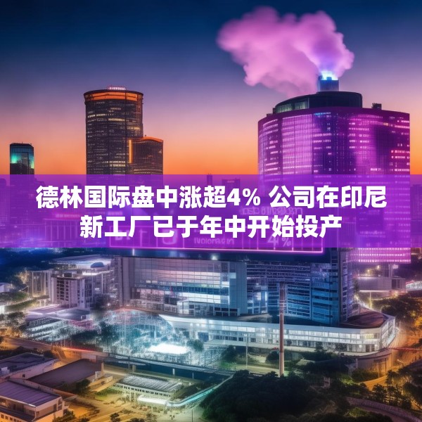 德林国际盘中涨超4% 公司在印尼新工厂已于年中开始投产