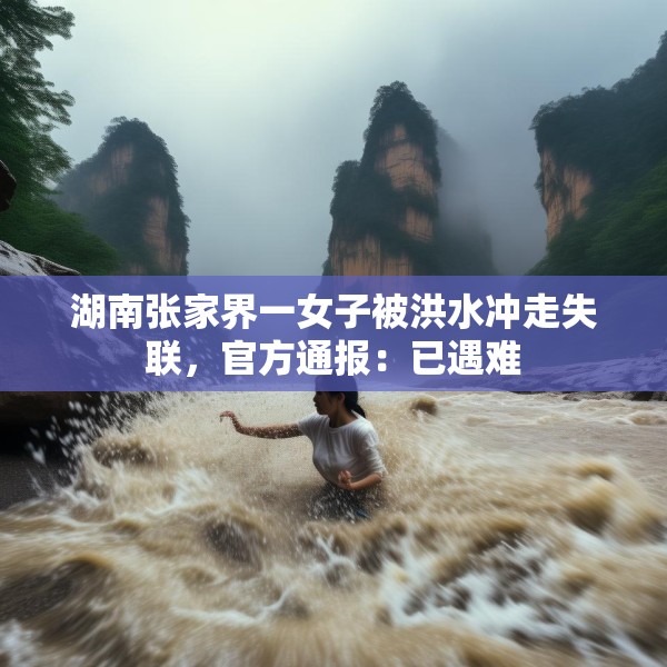 湖南张家界一女子被洪水冲走失联，官方通报：已遇难