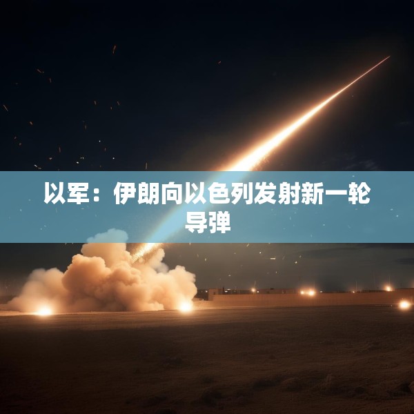以军：伊朗向以色列发射新一轮导弹