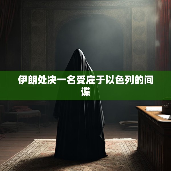 伊朗处决一名受雇于以色列的间谍