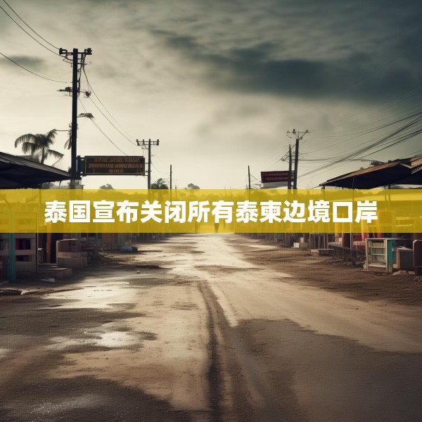 泰国宣布关闭所有泰柬边境口岸