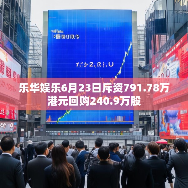 乐华娱乐6月23日斥资791.78万港元回购240.9万股