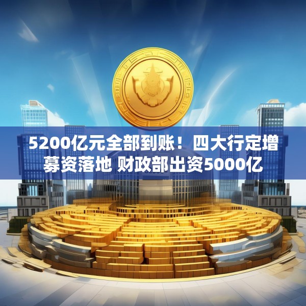 5200亿元全部到账！四大行定增募资落地 财政部出资5000亿