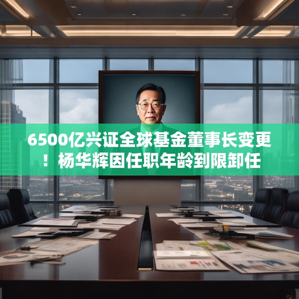 6500亿兴证全球基金董事长变更！杨华辉因任职年龄到限卸任