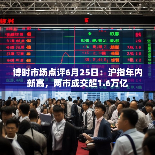 博时市场点评6月25日：沪指年内新高，两市成交超1.6万亿