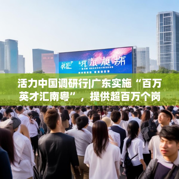 活力中国调研行|广东实施“百万英才汇南粤”，提供超百万个岗位